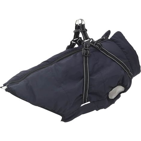 Teenpull – Hundemantel Geschirr Wasserdicht Reflektierend Marineblau L68