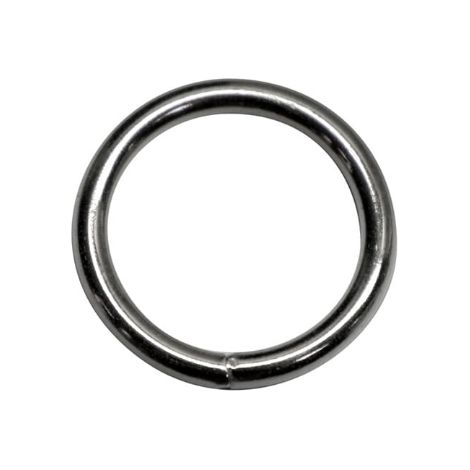 Anillo de cadena de 5x30 mm galvanizado, 2 unidades