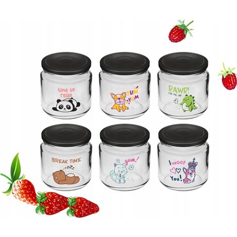 Vasetti per zuppa e yogurt con coperchio per bambini, 6 pezzi, 212 ml (1/5)