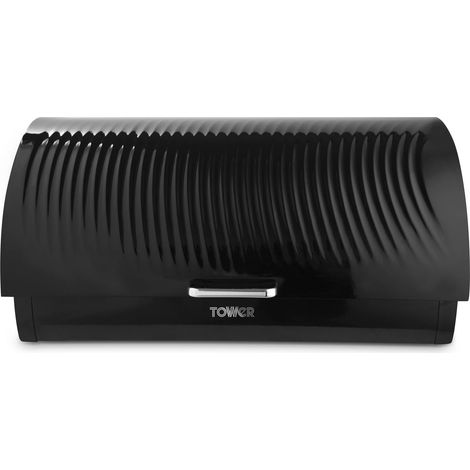 Tower Sonar Bread Bin, Roll Top Design, 16L Capacity, Black T826219BLK (1/5)