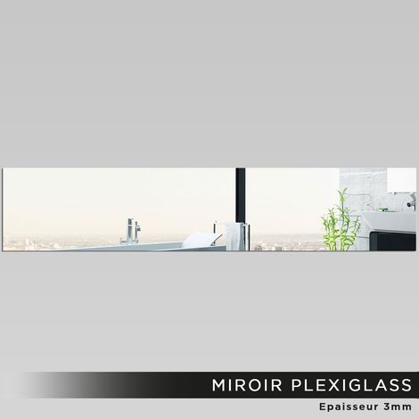 Miroir Plexiglass - Rectangle horizontale - 12x60 cm (1/2)