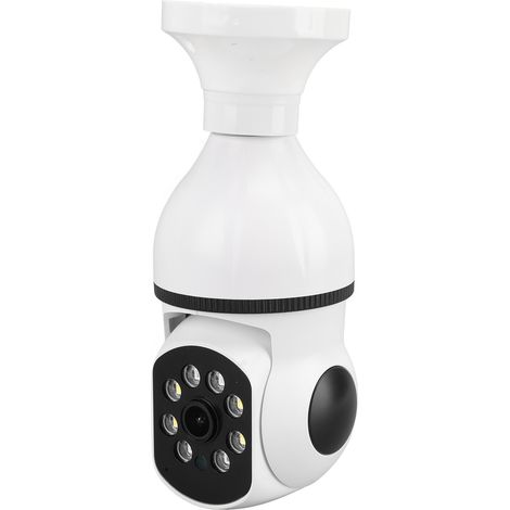 Caméra sans fil pour téléphone fixe, télécommande Wi-Fi, ampoule, vision nocturne couleur, moniteur de plafond intérieur, culot E27, 110-240 V (1/5)