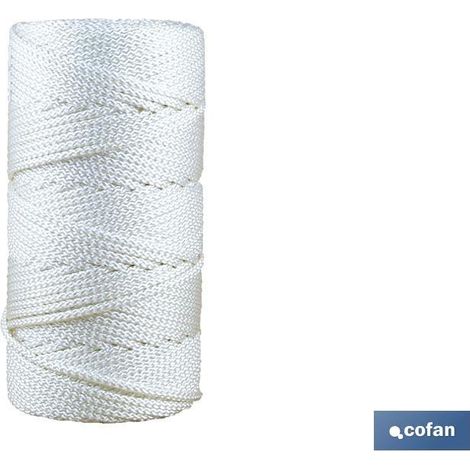 Cuerda Trenzada De Poliester 5 mm 200 Mts blanco (1/2)