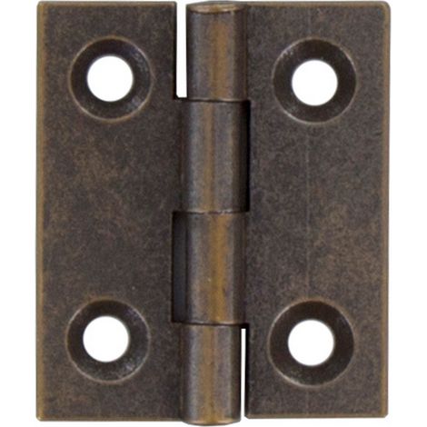CERNIERA FRESATA PIANA OTTONE BRONZ 30X25 MM 24 PZ (1/2)