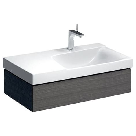 Geberit Xeno 2 armoire sous lavabo avec découpe siphon à droite, (1/2)