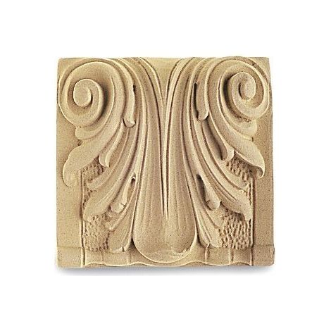 Fregio Decoro in Pasta di legno 114x108mm per Restauro e Arredo 4858