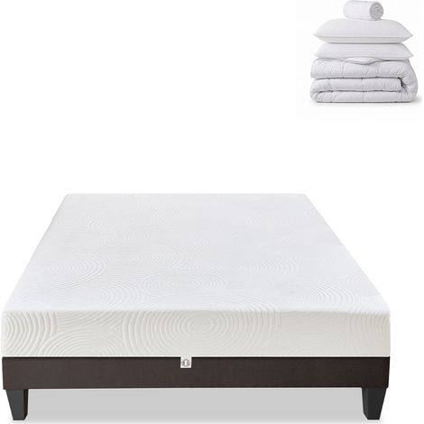 Prêt-à-dormir HÉRA avec Sommier, Couette, Oreillers et Protège-matelas - 160x200 cm (1/5)