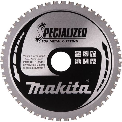 B-33451 Disco sierra circular , Specialized T.C.T, 185 x 30 mm, 48 D (1/4)