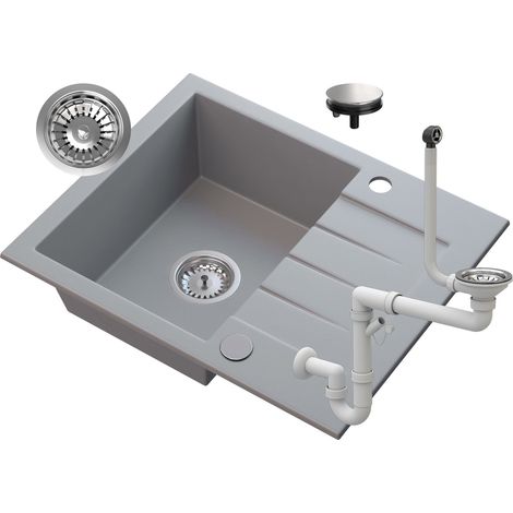 Évier en Granit TINOS Granitan avec Égouttoir 1pc (1/5)
