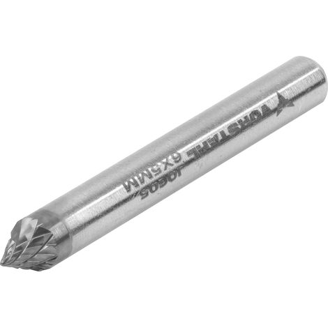 Fresa in metallo duro ad alta velocità YG8, conica a 60 gradi, 6x5mm, FI 6mm, Vorstahl (1/5)