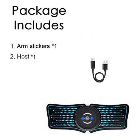 AquaForge Elektrischer Bauchmuskelstimulator (EMS) für Abnehmen, Fitness, Unisex-Training, Muskelaufbau und Massage