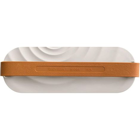 murale à chaussures pour pantoufles blanche en ABS et PVC (1/5)