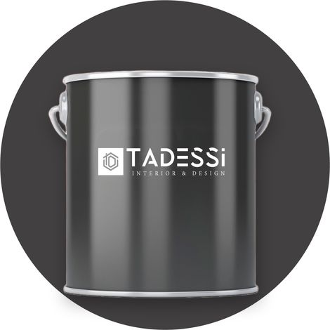 TADESSI Wall Select Wandfarbe Schwarz - Anthrazitgrau - abwaschbare Innenfarbe matt - Dispersionsfarbe - Geruchsarm und Lösemittelfrei