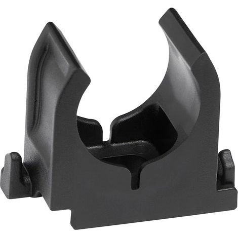 Clip de tuyau en plastique, noir, 20 mm, lot de 30, collier de serrage (1/3)