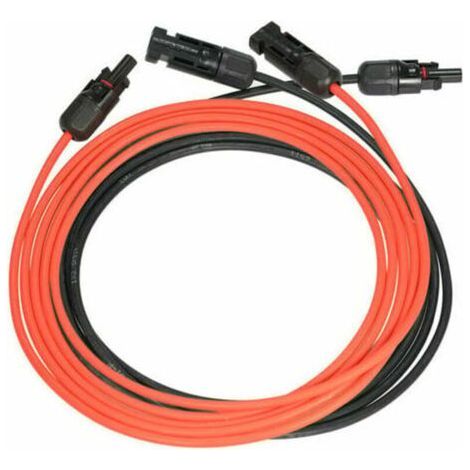 FENOPLASTICACâble d'extension solaire 3 mètres 14AWG – Résistant à l'humidité et aux UV – Connecteurs MC4 inclus – Pour systèmes photovoltaïques (1/4)