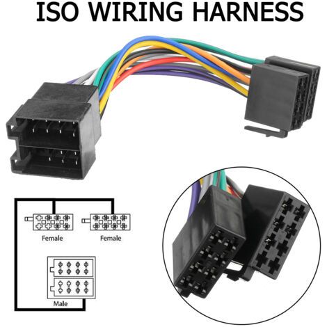 Adaptateur ISO autoradio pour Peugeot 106 206 306 307 405 406 607 – Câble de conversion étendu – Connecteur robuste pour installation facile (1/5)