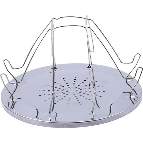 Grille-pain de camping pliable 4 tranches, portable, en acier inoxydable, compatible avec les plaques de cuisson à gaz et les réchauds portables. (1/5)