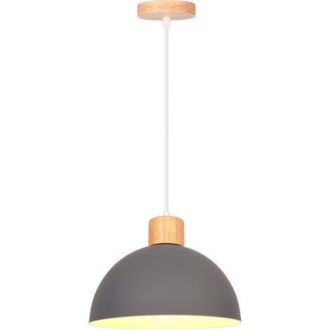 Plafones De Metal Vintage Gris Lámpara Colgante Moderna Lámparas De Colgar Sencilla E27 Para Restaurante Cocina