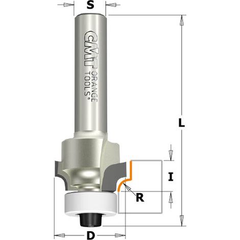 938.187.61 FRESA R. CONCAVO C/RODAM. ''DP'' S=8 D=18.7X8X53 R3 DX (1/2)