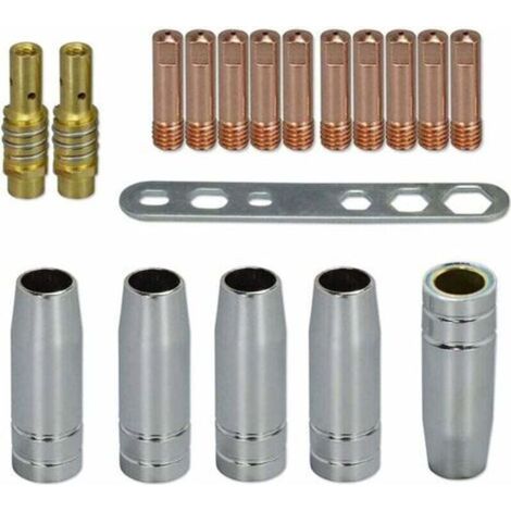 Pointe de contact MB15 15AK 0.8mm M6 & porte-conseils Difuser et coupe de protection pour torche de soudage MB15 15AK MIG 18pk