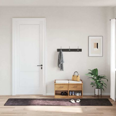 vidaXL Tappeto Lavabile 80x300 cm Antracite