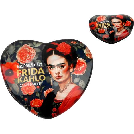 Magnete a forma di cuore per il frigorifero, ispirato a Frida Kahlo, gadget, regalo, decorazione (1/3)