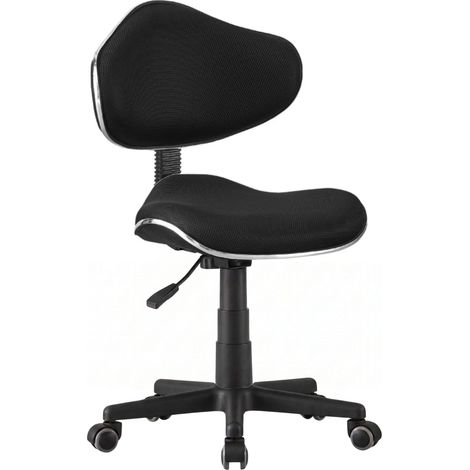 Chaise de bureau pivotante noire Argonaut, hauteur réglable, base en nylon polyester, diamètre 30 cm, 58x82x57 cm (1/5)