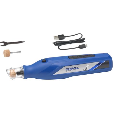 Dremel 7350-PET Lima per unghie Blu per cani