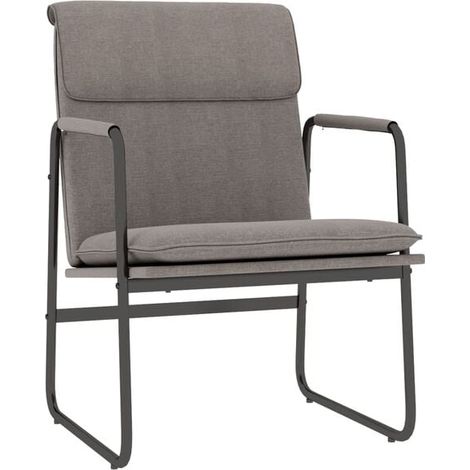 Fauteuil inclinable gris-brun, 55x64x80 cm, tissu. (1/5)