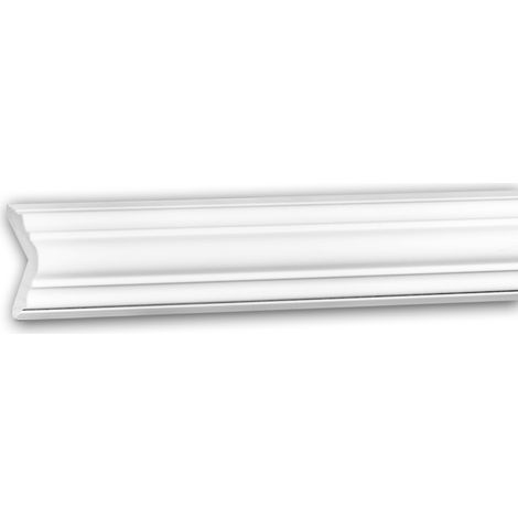 Eckleiste PROFHOME 150295F Stuckleiste Flexible Leiste Zierleiste Neo-Klassizismus-Stil weiß 2 m