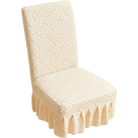 Housses de Chaise de Salle à Manger Protecteur Doux Lavable Amovible et  Protège-Chaises pour Cuisine Maison Banquet Mariage Fête Noël Saint-Valentin (1/5)