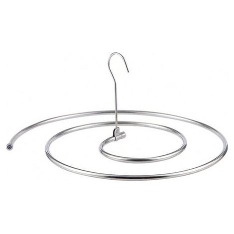 Appendiabiti, appendiabiti per lenzuola, appendiabiti a spirale multifunzionale salvaspazio con ganci, realizzato in acciaio inossidabile. (1/5)