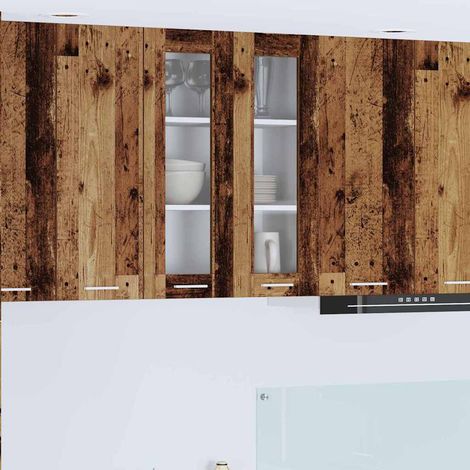 Hängeschrank mit Speicher Altholz 60 x 31 x 80 cm Holzwerkstoff