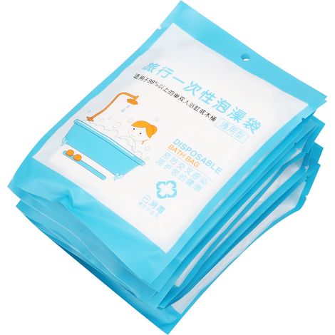 10 Stück extra große Einweg-Badewanneneinlagen, Badebeutel für Haushalt, Reisen, Spa, Hotel, Babyschwimmen (1/5)