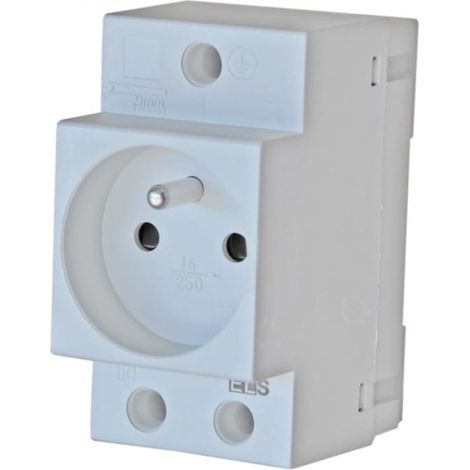 Presa modulare con/senza 16A 230V per guida TH35 AUS16B