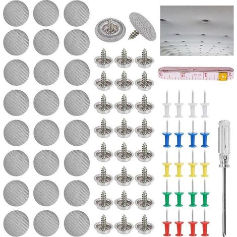 Kit de réparation de toit de voiture, 65 rivets, comprend des punaises, un tournevis et un ruban à mesurer, adapté à la plupart des voitures (1/5)