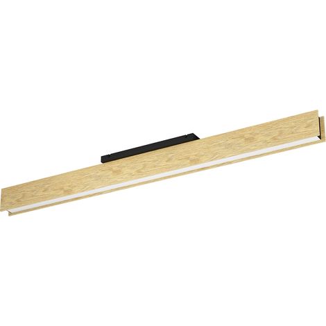 Plafoniera Moderna Anchorena-Z Legno Marrone Luce Led Integrato 35W (1/4)