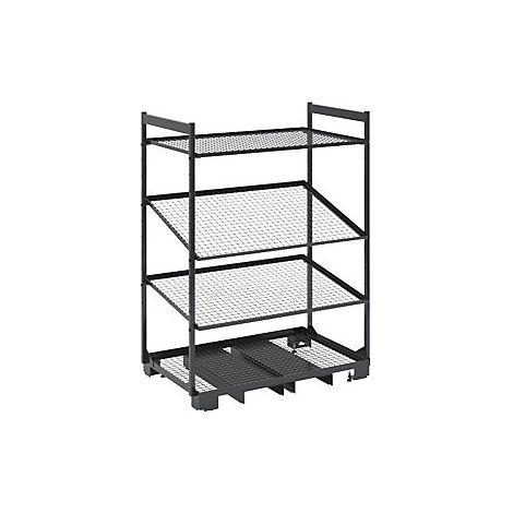Estantería móvil Kanban  L x A x H 1280 x 810 x 1705 mm  carga