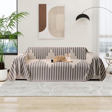 Housses de Canapé Douces et Durables en Chenille Réversible Housses Canapé Modernes Protege Universelle pour Meubles pour Canapé 1 2 3 4 Places Causeuse Canapés Futon d'angle en L (1/5)