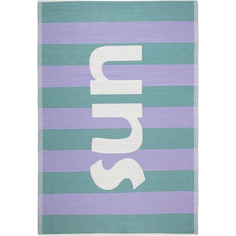 TAPPETO KARERA SUN VERDE BLU 160X230 PER INTERNI ED ESTERNI