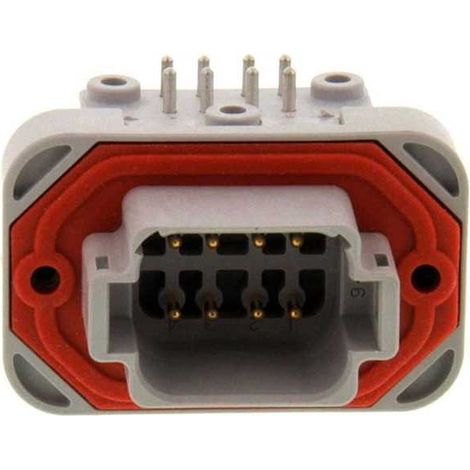 Connettore Serie DT13 Femmina 12 Vie da circuito stampato 90° G003