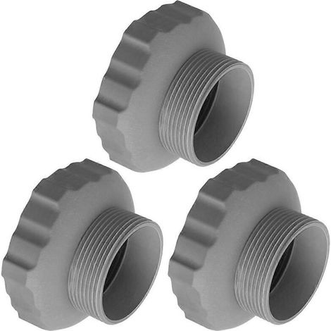 Adattatore per tubo flessibile per accessori piscina in 3 pezzi 11239, adattatore per tubo di aspirazione per accessori piscina - Crezuo