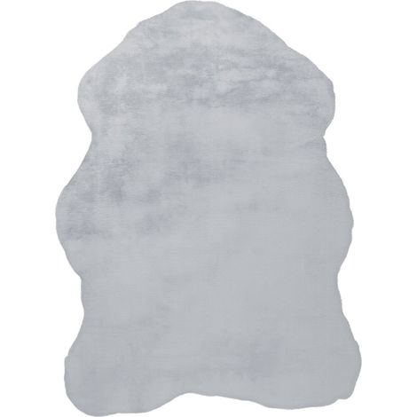 Tapis lapin 200 grau sheepskin bleu - 60 x 90 cm (1/5)