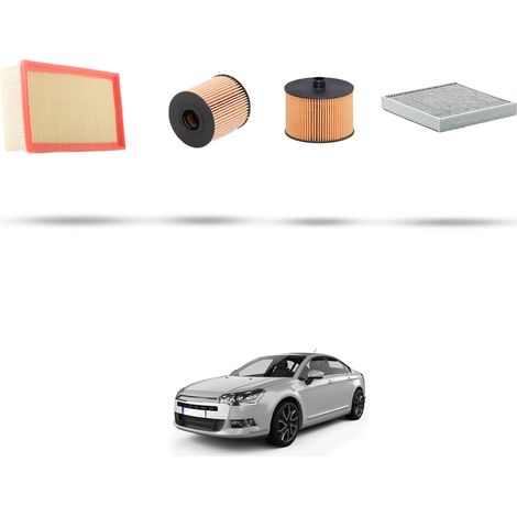 Kit tagliando 4 filtri compatibile con Citroen C5 III 2.0 HDI 103kw dal 2009 (1/5)