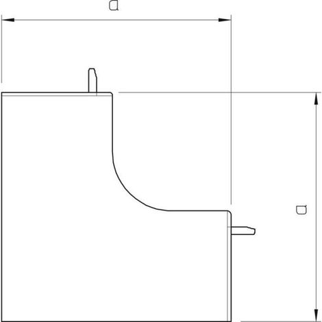 Capot Interieur - Pour Canaux WDK - 30 mm x 30 mm - Blanc - 4 Pièces (1/2)