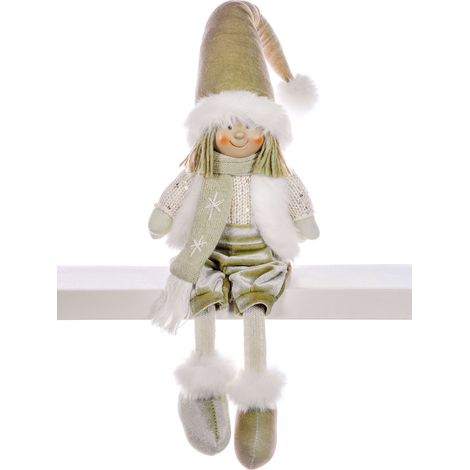 Dekoration MagicHome Weihnachten, Kleiner Junge in Gold, sitzend, 33 cm (1/2)