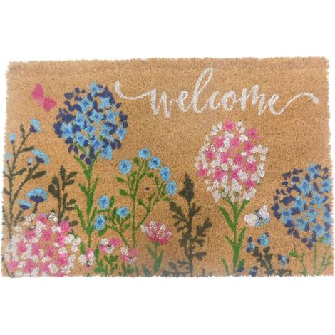 Tapis de bienvenue en fibre de coco - antiderapant usage interieurexterieur (1/5)