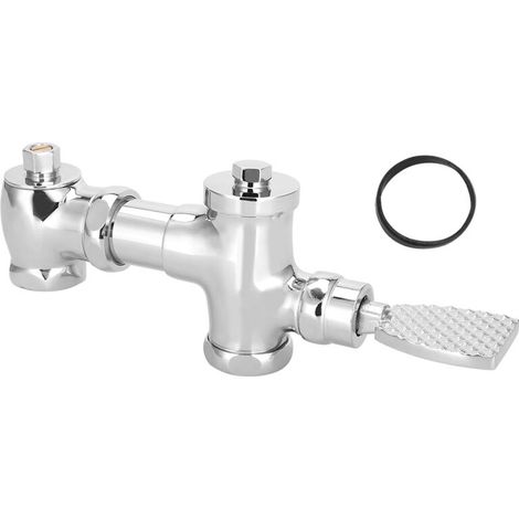 Pied en appuyant sur la valve de chasse en laiton, pédale rétractable, valve de chasse d'eau, accessoire de salle de bain (1/5)