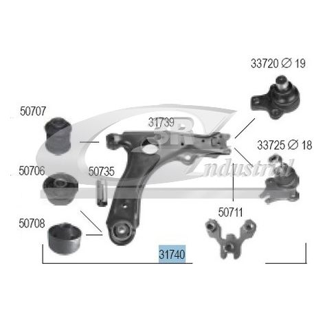 3RG 31740 BRAZO SUSPENSIÃƒâ€œN DELANTERO DERECHO