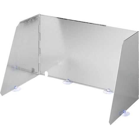 Paravento cottura in acciaio 3 pezzi pieghevole ed allungabile 37/70 x 32 x 28 cm (1/5)